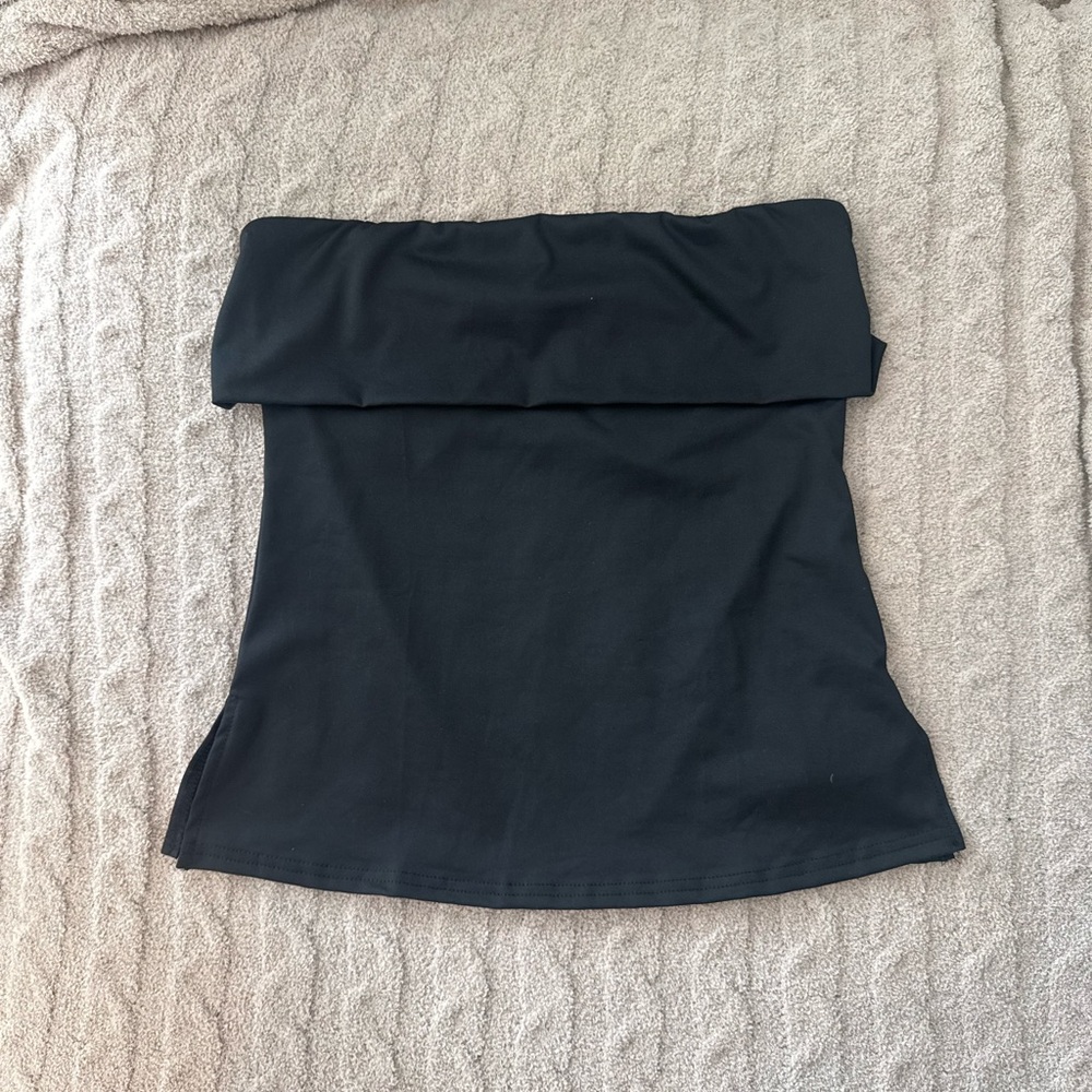 Strapless Black Women's Top - Sleek Tube Style - Picture 6 of 8